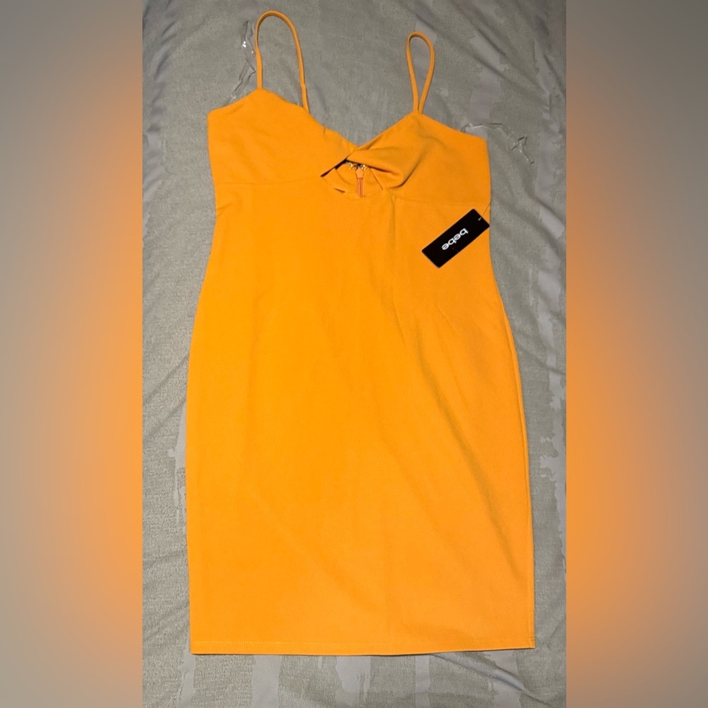 Bebe Yellow Mustard Dress